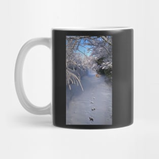 SOLITARY SNOW WINTER SCENE XL Mug